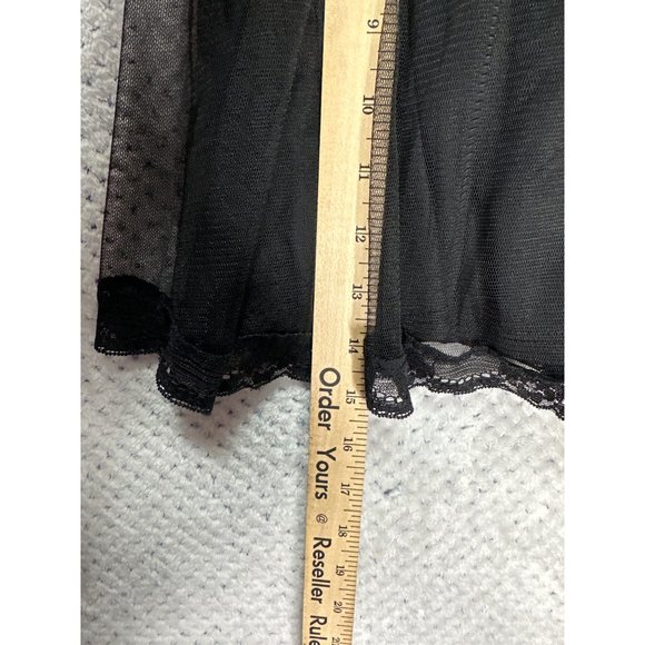 Mystic Strapless A Line Dress Womens Black White Lace Bodice Colorless Flowy - Picture 12 of 14